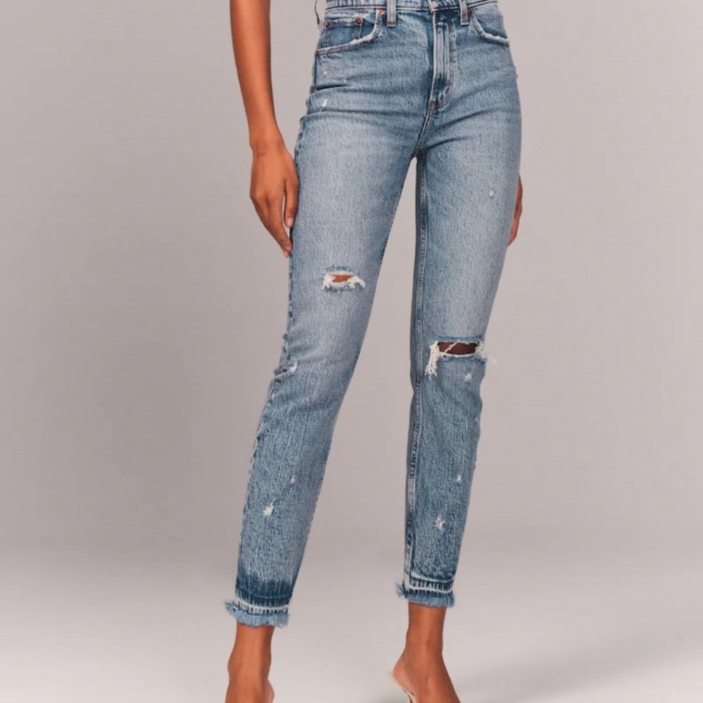 Abercrombie x Bre Sheppard Mom High Rise Jeans